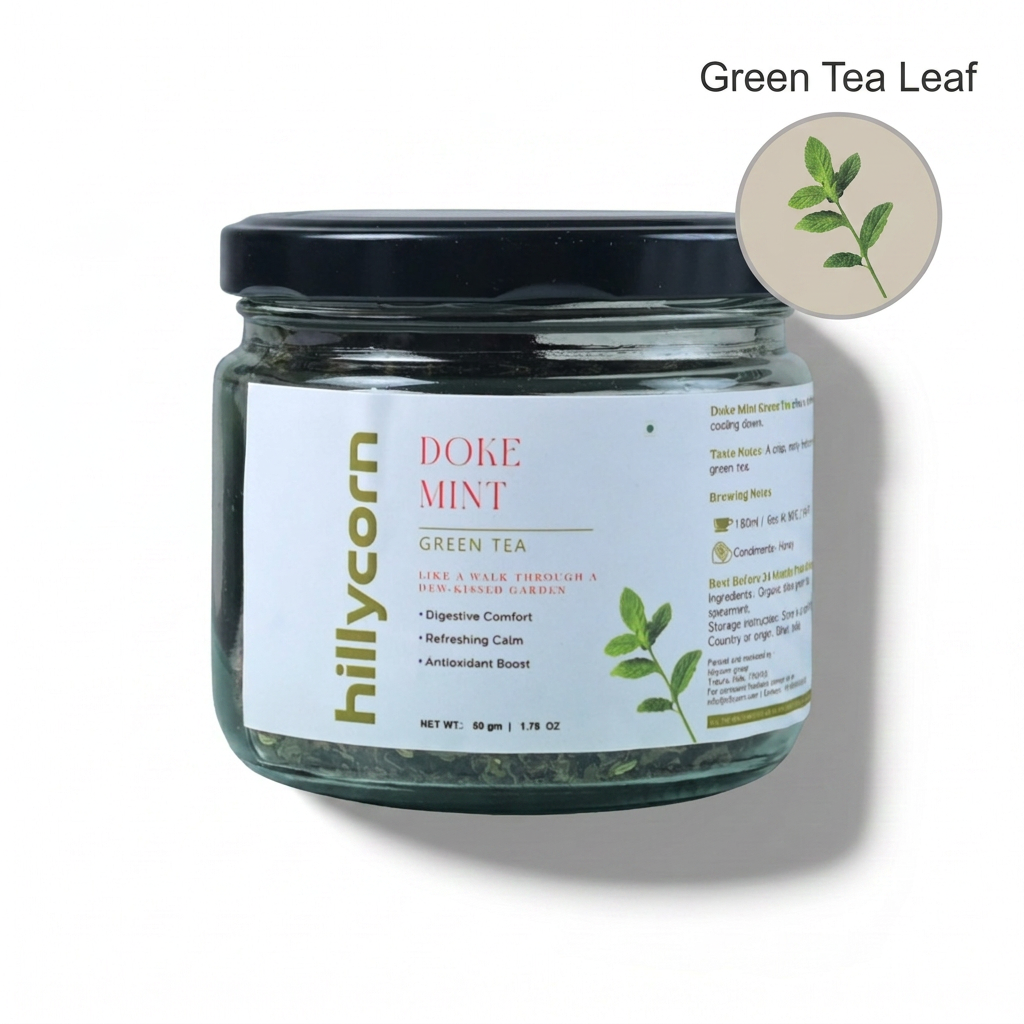 Doke Mint Green Tea | Bihar Loose Leaf