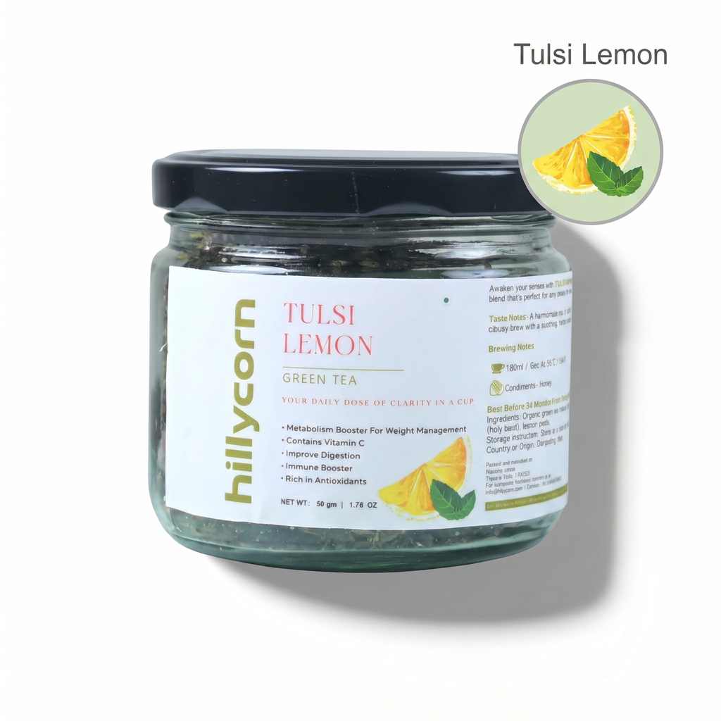Tulsi Lemon Green Tea | Darjeeling Loose Leaf