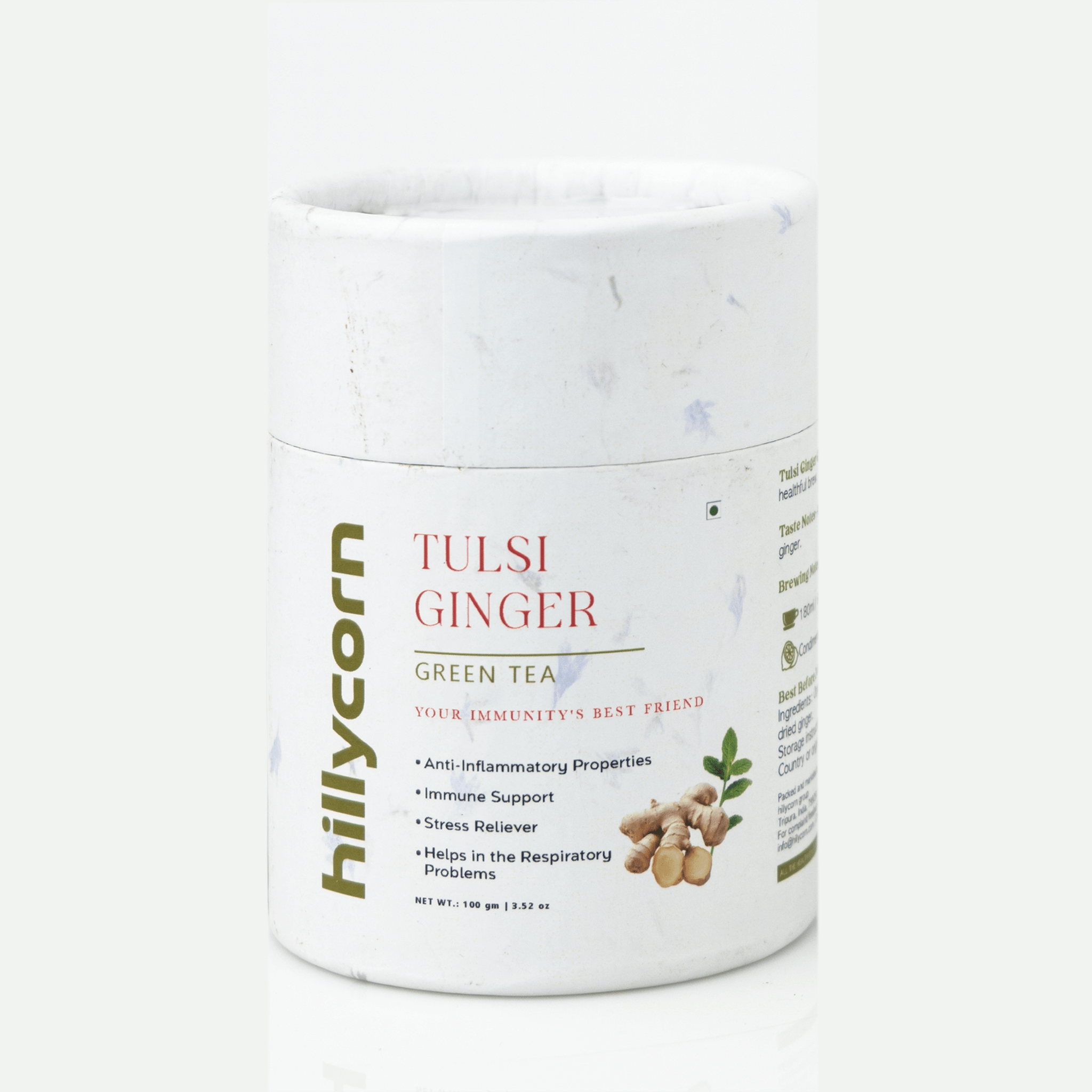 Tulsi Ginger Green Tea | Darjeeling Loose Leaf