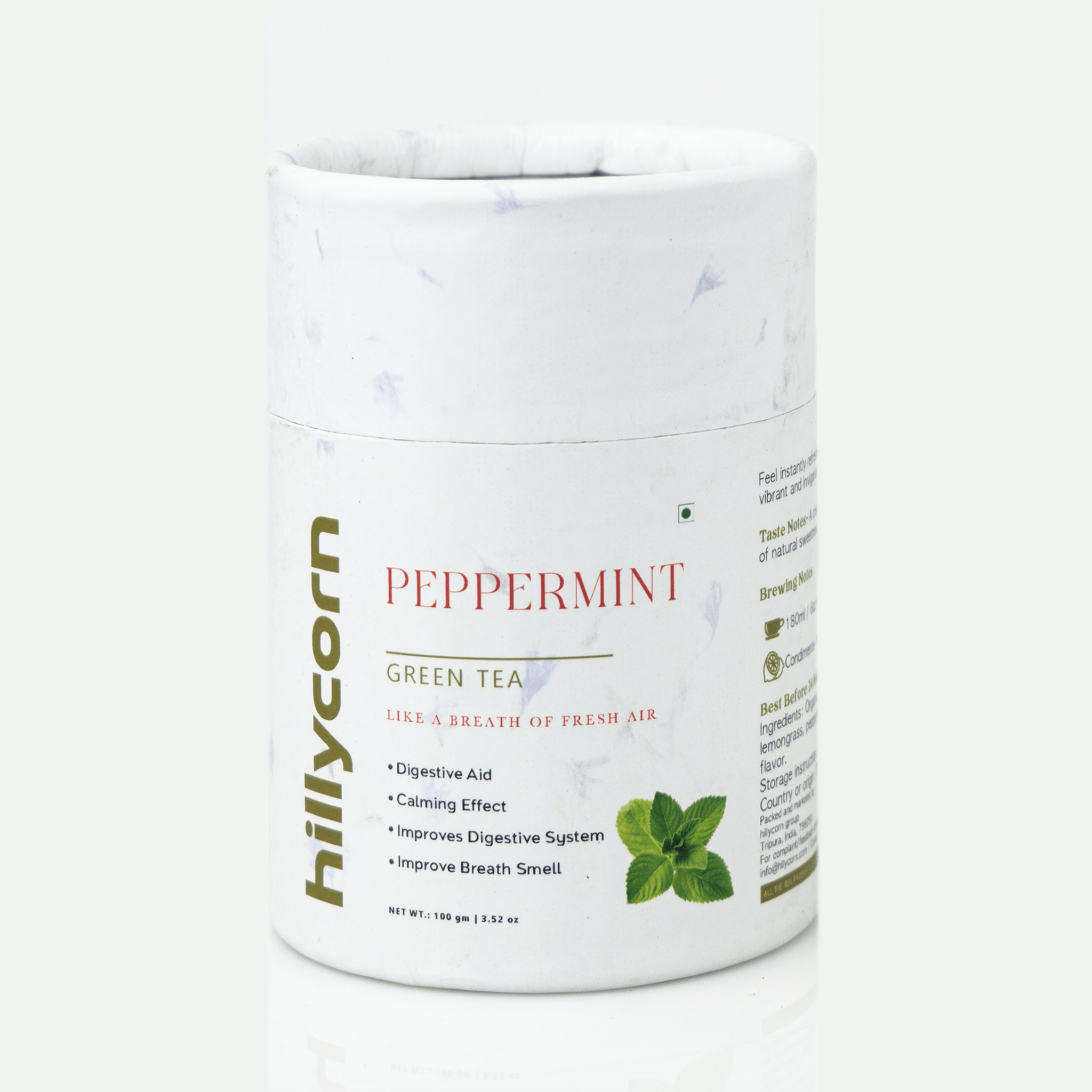 Peppermint Green Tea | Darjeeling Loose Leaf