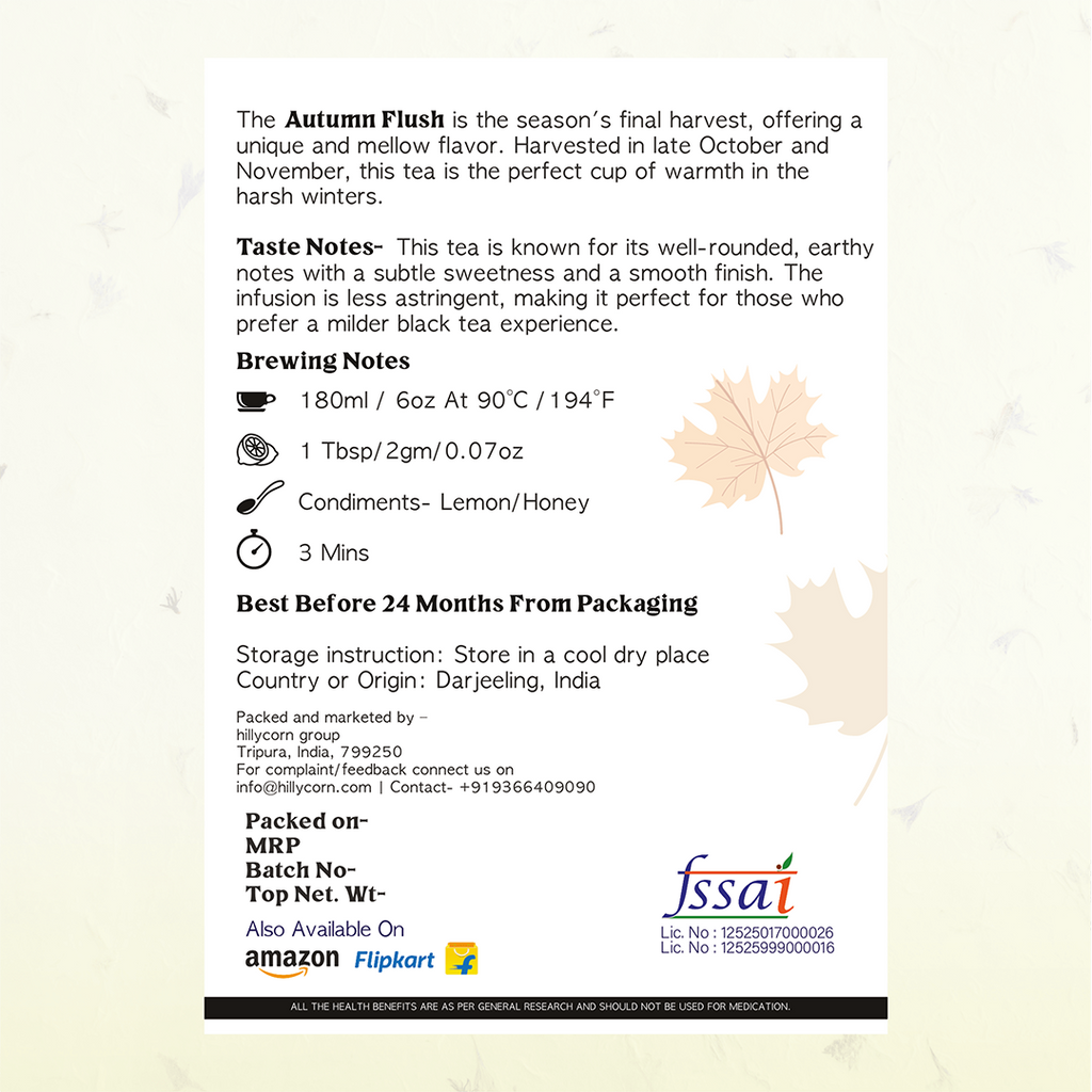 Autumn Flush | Darjeeling Loose Leaf Black Tea